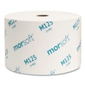 Office Jansan | Morcon Paper M125 1-Ply Small Core Septic-Safe Bath Tissue - White (2500 Sheets/Roll, 24 Rolls/Carton) image number 2