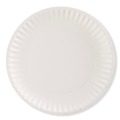 Bowls and Plates | AJM Packaging Corporation AJM PP6AJKWH 6 in. Diameter Paper Plates - White (1000/Carton) image number 3