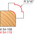 Bits and Bit Sets | Freud 34-108 3/16 in. Round Over Router Bit image number 1