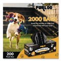 Trash & Waste Bins | Furloo FLO210 8 in. x 13 in. Open-Face Commercial Grade Dog Waste Station Refill Bags - Black (2000/Carton) image number 10