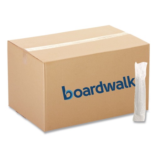 Food Service | Boardwalk BWKPET912STRAWPK 9 oz. to 12 oz. Crystal-Clear Cold Cup Straw-Slot Lids - Clear (100/Pack) image number 0