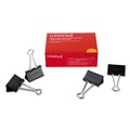  | Universal UNV10220 Binder Clips - Large, Black (1 Dozen) image number 0