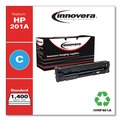 Ink & Toner | Factory Reconditioned Innovera IVRF401A 1400 Page-Yield Remanufactured Toner Replacement for 201A - Cyan image number 1