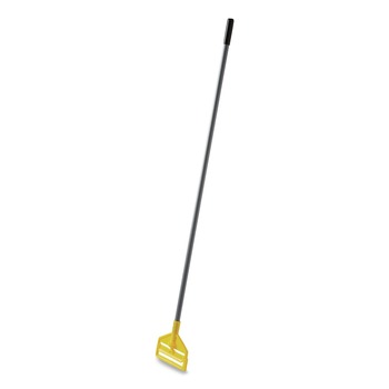 Rubbermaid Commercial FGH14600GY00 Invader Fiberglass Side-Gate 1 in. Diameter x 60 in. Wet-Mop Handle - Gray/Yellow