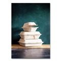 Food Trays, Containers, and Lids | Vegware VW-HC91NFA 9 x 9 x 3 Nourish Molded Compostable Sugarcane Fiber Takeout Containers - White (200/Carton) image number 2