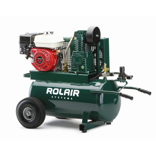 Portable Air Compressors | Rolair 4090HK17-0072 5.5 HP Honda 1-Stage 20 Gallon ASME Wheelbarrow Compressor - 9.3 CFM @ 90 PSI image number 0