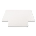 Office Chair Mats | Deflecto CM11112 EconoMat 36 in. x 48 in. Occasional Use Lipped Chair Mat for Low Pile Carpet - Clear image number 1