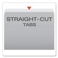 Bulk Savings Pricing 2 | Pendaflex 152 GRA Letter Size Straight Tabs Colored File Folders - Gray/Light Gray (100/Box) image number 1