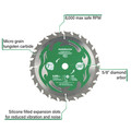 Circular Saw Accessories | Metabo HPT 115430M 7-1/4 in. 24-Tooth Framing/Ripping VPR Blade (3-Pack) image number 2