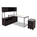 Office Desks & Workstations | Alera ALETT7224WG Reversible 71-1/2 in. x 23-5/8 in. Rectangular Laminate Table Top - White/Gray image number 3