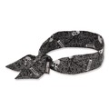 Cooling Gear | Ergodyne 12329 Chill-Its 6700 One Size Fits Most Cooling Bandana Polymer Tie Headband - Skulls image number 0
