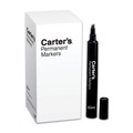  | Carter's 27178 Broad Chisel Tip Desk Style Permanent Marker - Large, Black (1-Dozen) image number 2