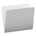 Bulk Savings Pricing 2 | Pendaflex 152 GRA Letter Size Straight Tabs Colored File Folders - Gray/Light Gray (100/Box) image number 0