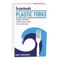 Cutlery | Boardwalk BWK FORKMWPS Mediumweight Polystyrene Fork - White (1000/Carton) image number 1
