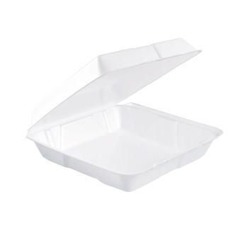 TABLETOP AND SERVEWARE | Dart 95HT1R 9.25 in. x 9.5 in. x 3 in. Foam Hinged Lid Containers (200/Carton)