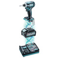 Combo Kits | Makita GT200D-BL4025 40V max XGT Brushless Lithium-Ion 1/2 in. Cordless Hammer Drill Driver and 4-Speed Impact Driver Combo Kit with 2.5 Ah Lithium-Ion Battery Bundle image number 10