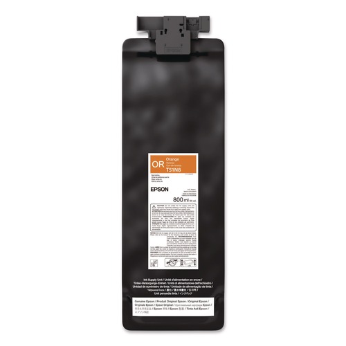 Ink & Toner | Epson T51N820 UltraChrome GS3 800 mL Eco-Solvent Ink - Orange image number 0