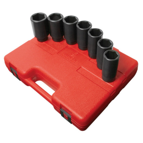 Sockets | Sunex 2839 7-Piece 1/2 in. Drive Metric Deep Spindle Nut Impact Socket Set image number 0