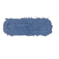 Mops | Rubbermaid Commercial FGJ25700BL00 48 in. Polyester Yarn Twisted Loop Blend Dust Mop - Blue (12/Carton) image number 1