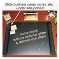 Office Jansan | Artistic 4138-4-1 24 in. x 19 in. Executive Desk Pad with Antimicrobial Protection - Black image number 2