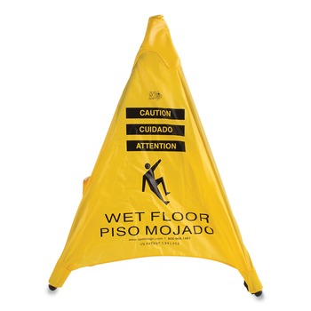 First Aid Only 3 in. x 2.5 in. x 30 in. Pop Up Safety Cone - Yellow