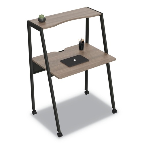  | Linea Italia LITSH764NW Kompass 33 in. x 23.75 in. x 48 in. Flexible Home/Office Desk - Natural Walnut image number 0