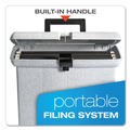 Office Jansan | Pendaflex 41737 14.88 in. x 6.5 in. x 11.88 in. Portable Letter File Boxes - Granite image number 1