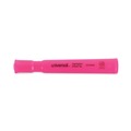 Office Jansan | Universal UNV08865 Fluorescent Ink Chisel Tip, Desk Highlighters - Pink (1 Dozen) image number 1