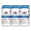 Office Jansan | Clorox Healthcare 30577 6 in. x 5 in. 1-Ply Bleach Germicidal Wipes - Unscented, White (150/Canister, 6 Canisters/Carton) image number 0