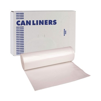 Boardwalk 38 in. x 58 in. 60 gal. 14 mic High-Density Can Liners - Natural (200/Carton)