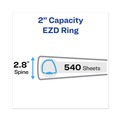 Office Jansan | Avery 79776 Heavy-Duty 2 in. Capacity 11 in. x 8.5 in. 3-Ring View Binder with DuraHinge and One Touch EZD Rings - Chartreuse image number 2