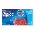 Food Service | Ziploc 351177 6.97 in. x 7.7 in. 32 oz. Zipper Freezer Bags - Clear (38 Bags/Box, 9 Boxes/Carton) image number 0