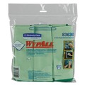 Office Jansan | WypAll KCC 83630 15-3/4 in. x 15-3/4 in. Reusable Microfiber Cloths - Green (24/Carton) image number 0