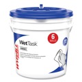 Disinfectants | WypAll 06411 WetTask Customizable Wet Wiping System Critical Clean Wipers for Bleach/Disinfectants/Sanitizers with Bucket (540/Carton) image number 3