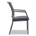 Labor Day Sale! Save $30 off $199! | Alera ALEEL4314 26 in. x 25.6 in. x 36.2 in. Guest-Stacking Mesh Chair - Black image number 4