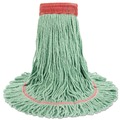 Mothers Day Sale! Save an Extra 10% off your order | Boardwalk BWK503GNEA 5 in. Super Loop Cotton/Synthetic Fiber Wet Mop Head - Large, Green image number 1