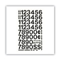 Office & Office Supplies | Chartpak 01130 1 in. Tall Press-On Vinyl Self-Adhesive Numbers - Black Characters (44/Pack) image number 1