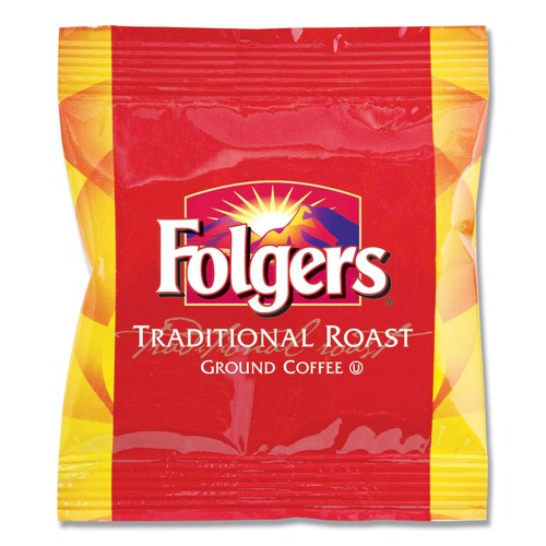 Coffee Machines | Folgers 2550063006 2 oz. Traditional Roast Ground Coffee Fraction Packs (42/Carton) image number 0