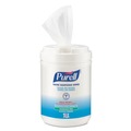 Cleaning & Janitorial Supplies | PURELL 9031-06 6 in. x 7 in. Unscented Hand Sanitizing Wipes Alcohol Formula - White, (175/Canister, 6 Canisters/Carton) image number 1