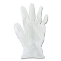 Disposable Gloves | Boardwalk BWK365LCT 2.6 mil 9.5 in. Long Powder-Free General Purpose Vinyl Gloves - Large, Clear (100/Box, 10 Boxes/Carton) image number 2