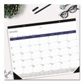 Calendars & Planners | Blueline C177227 DuraGlobe Jan-Dec 2025 Monthly Desk Pad Calendar - White/Blue/Gray Sheets/Black Binding/Corners image number 3