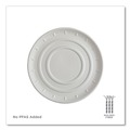 Food Trays, Containers, and Lids | Eco-Products EP-SCPTR14NFA 14 in. Diameter Vanguard Molded Fiber Sugarcane Pizza Tray - White (50/Carton) image number 4