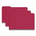 File Folders | Smead 22538 1/3-Cut Tabs Assorted Legal Size 1 in. Expansion Recycled Heavy Pressboard Folders - Bright Red (25/Box) image number 0