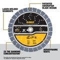 Circular Saw Blades | Dewalt DW47637 16 in. XP7 Reinforced Concrete Segmented Diamond Blade image number 2