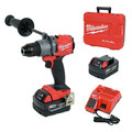 Hammer Drills | Milwaukee 2804-22 M18 FUEL Lithium-Ion 1/2 in. Cordless Hammer Drill Kit (5 Ah) image number 0