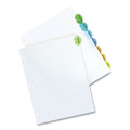 Office Jansan | Avery 11201 11 x 8.5 Insertable Style Edge Tab Plastic Dividers - Translucent (8-Pieces/Set) image number 1