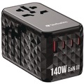 Office Electronics & Batteries | Verbatim 32125 UTA-10 GaN III 3-USB-A/3-USB-C Universal Travel Adapter image number 3