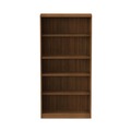 Office Filing Cabinets & Shelves | Alera ALEVA636632WA Valencia Series 31-3/4 in. x 14 in. x 65 in. Five-Shelf Bookcase - Modern Walnut image number 2