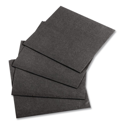 Percentage Off | Hoffmaster 020212 10 in. x 10 in. 1-Ply Beverage Napkins - Black (1000/Carton) image number 0