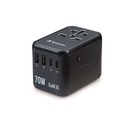 Office Electronics & Batteries | Verbatim 32124 UTA-09 Gan III 2-USB-A/2-USB-C/USB-C with Power Delivery 3.0 Universal Travel Adapter image number 2